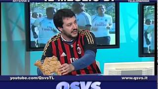 QSVS PREVISIONE SALVINI PRIMA DI MILAN  ATALANTA  TELELOMBARDIA TOP CALCIO 24 [upl. by Dominga]