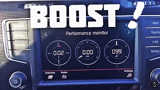 MK7 GOLF GTI  BOOST GAUGE [upl. by Kutzenco621]