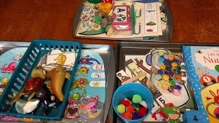 Preschool Homeschool Activities for the Week shelf work [upl. by Baillie220]