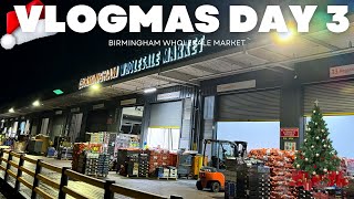 VLOGMAS DAY 3 Going to Birmingham Wholesale Market for my Christmas shopping amp Updated PRICES😱😱😱 [upl. by Malha]