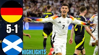 Germany vs Scotland 51 Highlights and Goals Euro 2024 [upl. by Corotto668]