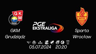 PGE Ekstraliga Żużlowa  GKM Grudziądz  Sparta Wrocław ŻUŻEL NA ŻYWO 2024 10 Kolejka [upl. by Endres]