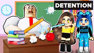 Breaking Out Of SCHOOL DETENTION In Roblox [upl. by Borras]