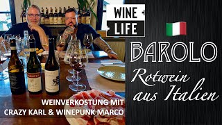 BAROLO  Rotwein aus Italien  Spitzenweine aus dem Piemont  Weinverkostung in Serralunga dAlba [upl. by Noman]