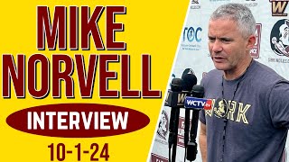 Mike Norvell on FSU Quarterback Change  10124 Clemson Week  FSU Football  Warchant TV FSU [upl. by Lehmann]