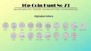 😎 One Of The 2019 Letters Ticked Off  10p Coin Hunt No 73 ➕ bags Birmingham PO 15092022 [upl. by Neerual]