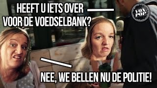 RIJKE KAKKERS HEBBEN SCHIJT AAN VOEDSELBANK  Voxpop 8 [upl. by Lavinia]