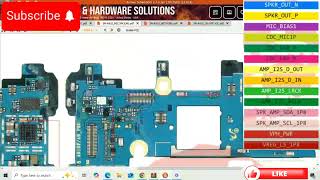 Samsung A9 pro 2016 mic speaker and buzzer schematic diagram  a910 mic speaker and buzzer circuit [upl. by Sivet232]