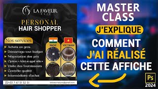 Masterclass en Design graphique  Comment créer une affiche publicitaire professionnelle de A à Z [upl. by Ayila]