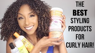 The BEST Styling Products For Curly Hair  BiancaReneeToday [upl. by Yrrehs]