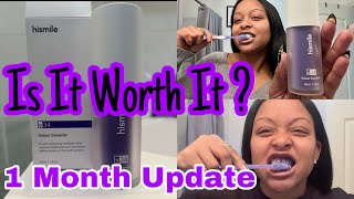 Hismile V34 Colour Corrector Serum 1 Month Update Is it Worth it Teeth Whitening Danielle Denese [upl. by Healey]