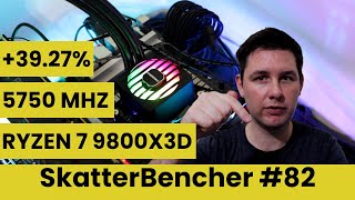 Ryzen 7 9800X3D Undervolt amp Overclock to 5750 MHz  SkatterBencher 82 [upl. by Tebazile]