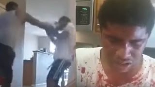 Dad Films Himself Punching His Son Bloody to Discipline Him [upl. by Aneen806]