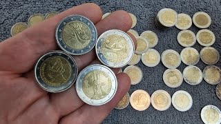 1500€ 2 euro coin hunt What coins came out Rare Collectable coins [upl. by Poock]