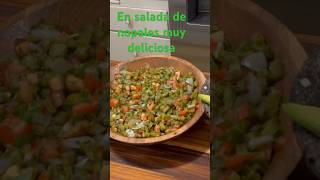 Ensalada de Nopales en 10 Minutos😋🥗 [upl. by Roydd430]