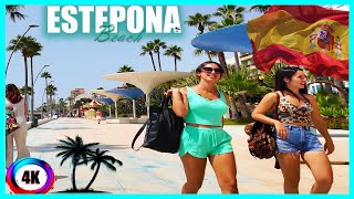 Promenade and Beaches of Estepona Costa del Sol Walking Tour [upl. by Claudia]