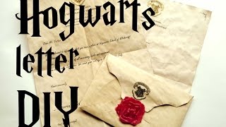 DIY Hogwarts letter  Harry Potter tutorial [upl. by Sanchez]