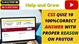 CSS QUIZ 10  PRUTOR  NO UFM  100 CORRECT ANSWERS WITH REASON [upl. by Kcid]