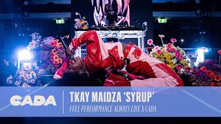 Tkay Maidza Syrup Full Performance  ALWAYS LIVE x CADA [upl. by Ennairda375]