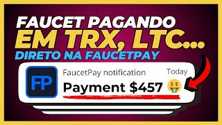 FAUCET PAGANDO EM TRX A CADA 60 SEGUNDOS DIRETO NA FAUCETPAY Ganhar Tron Grátis [upl. by Armillia]