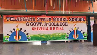 Telangana Model School Chevella Independence day celebrations 2024 Telugu song [upl. by Jankey]