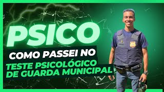 COMO É O TESTE PSICOLÓGICO DA GCM  Psicológico Guarda Municipal [upl. by Johannah]