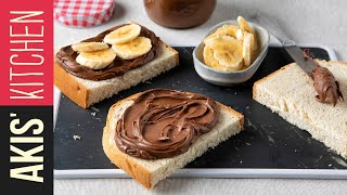 Quick Chocolate Hazelnut Spread  Akis Petretzikis [upl. by Reg]