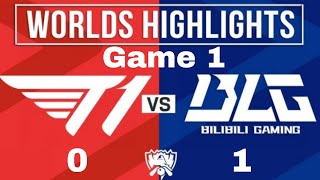 T1 vs BLG Highlight Game 1  Worlds 2024 GRAND FINALS  T1 vs Bilibili Gaming G1 [upl. by Reivilo]