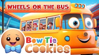 Wheels On The Bus 🚌 🚌 🚌 I Count to 5 with Buses amp More 🖐️ I Toddler Learning  Bow Tie Cookies🍪 [upl. by Houlberg802]