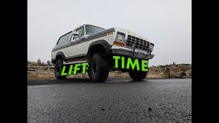 1978 FORD BRONCO 6 INCH LIFT KIT PART 1 [upl. by Jonell]