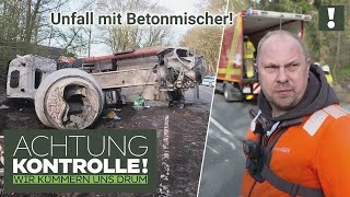 BetonmischerLKW UMGEKIPPT und PKW im Wald 😮 Heftiger Unfall  Achtung Kontrolle [upl. by Noach]