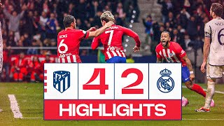 HIGHLIGHTS  ATLÉTICO DE MADRID 42 REAL MADRID  COPA DEL REY [upl. by Rushing160]