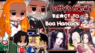 — PAST Luffys Family React to Boa Hancock🐍👑  One piece react  Part 11 Request [upl. by Okimat]