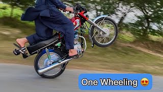 One Wheeling Videos  Without Music  2018 Model 125 amp 2023 Model 125  Ahmad shah [upl. by Doley]