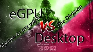 External GPU versus Desktop  The Division benchmark [upl. by Cryan]