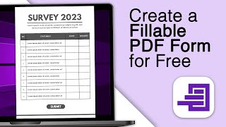 How To Create A Fillable PDF Form For Free [upl. by Knorring51]