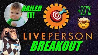 NAILED the LivePerson Stock Breakout 🎯 [upl. by Eirelav]