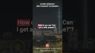 Learn German FAST RESTAURANT Part 4 Immersive Learning With The DISCC Method And AI [upl. by Anitahs]