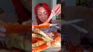 Seafood Boil in Alfredo Sauce King Crab 🦀  Sausage Jumbo Snow Crab Mega Prawns 🦐 [upl. by Ramaj]