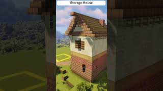 Minecraft Storage House Build shorts [upl. by Milty]