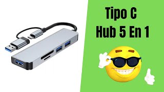 😎Tipo C Hub 5 En 1 Adaptador Usb C Multi Puerto Usb 30 Sd Tf Unboxing [upl. by Esahc]