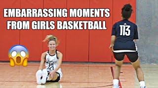 MOST EMBARRASSING MOMENTS OF GIRLS BASKETBALL [upl. by Aldon]