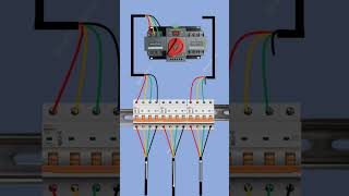 auto changeover switch connection  changeover switch Electricalgenius youtubeshorts [upl. by Nussbaum]