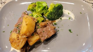 Top Sirloin steak with Potato sheilafard [upl. by Enitsed]