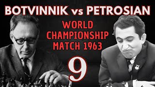 Tigran Petrosian vs Mikhail Botvinnik  World Championship Match 1963  Round 9 [upl. by Lydia]