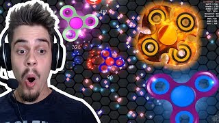 Superspinio  BATALHA DE FIDGET SPINNER Slitherio  Spinzio ‹ AbooT › [upl. by Ecirahc]