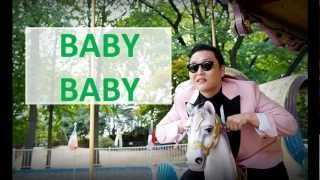 PSY GANGNAM STYLE Lyrics  English translation [upl. by Bigford]