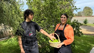 CEVICHE DE CAMARÓN CON MANGO Y LIMONES RECIÉN CORTADOS CON MI HIJO [upl. by Hampton]