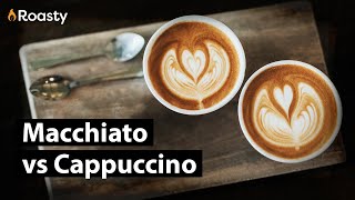 Macchiato vs Cappuccino Differences Between The Two Most Popular Milk and Espresso Based Drinks [upl. by Nailliw]