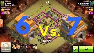 TH 6 Vs TH 7 War Attack [upl. by Reinar232]